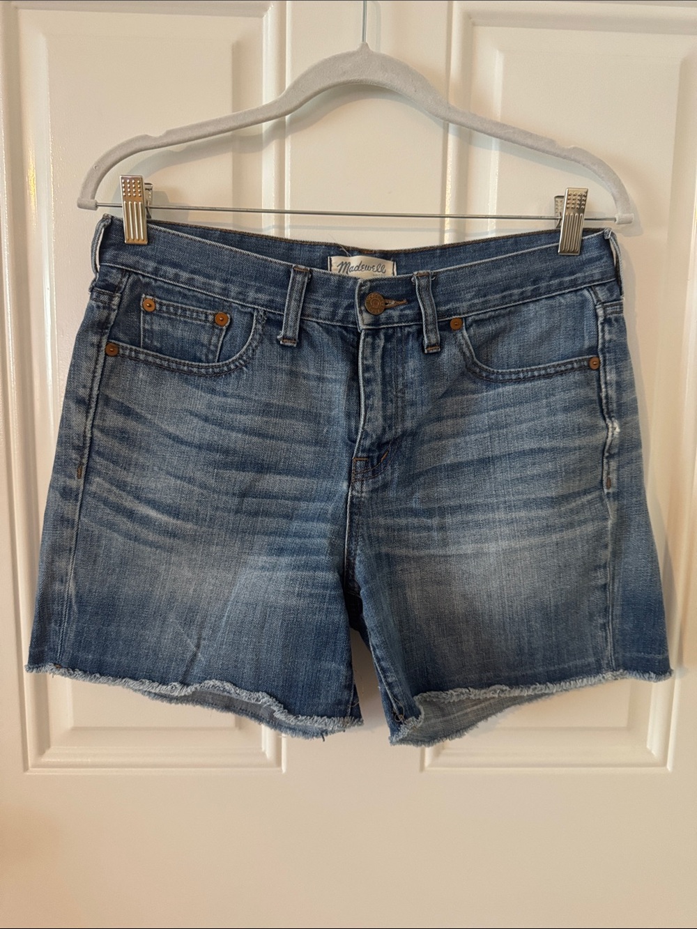 Madewell Medium Wash Denim Cutoff Shorts Size 27